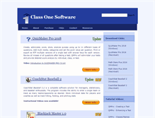 Tablet Screenshot of classonesoftware.com